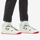 Gucci Men's Basket Sneakers in Grey/White