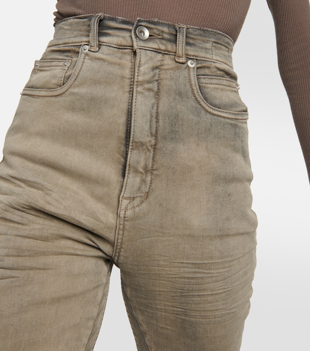 Rick Owens Bolan high-rise bootcut jeans Rick Owens