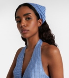 Faithfull Lucia checked cotton scarf