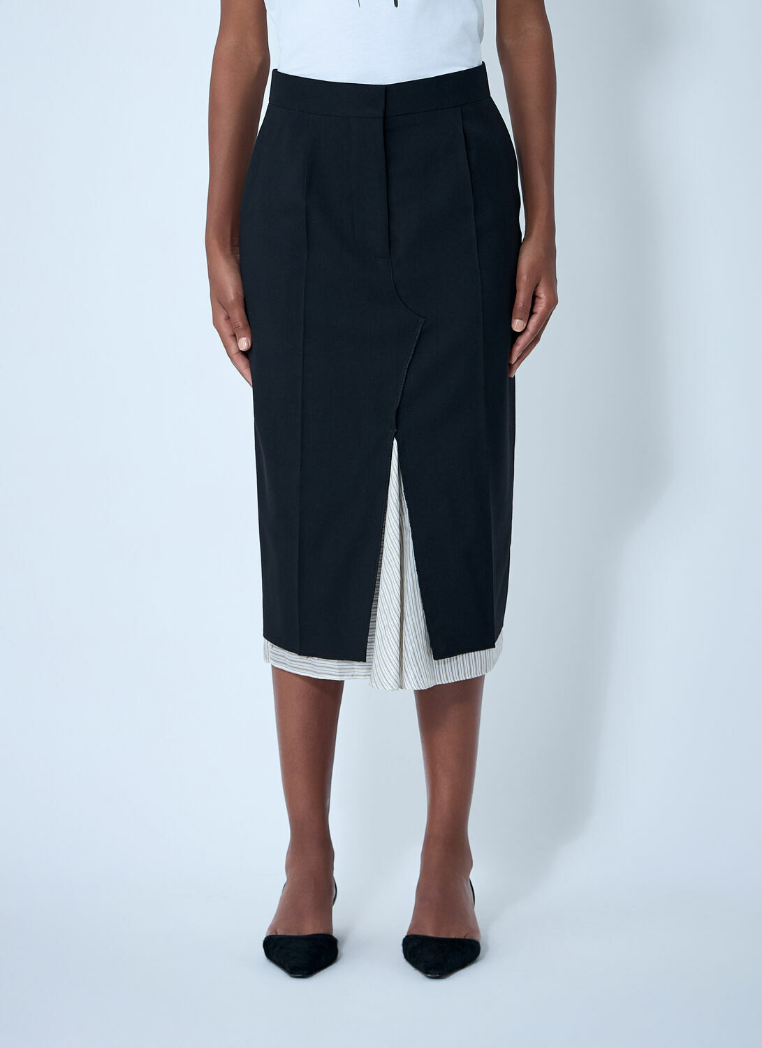 Marni Wool Midi Skirt