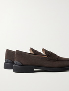 Tod's - Suede Penny Loafers - Brown