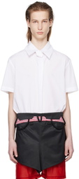 Olly Shinder White Vanishing Tie Shirt