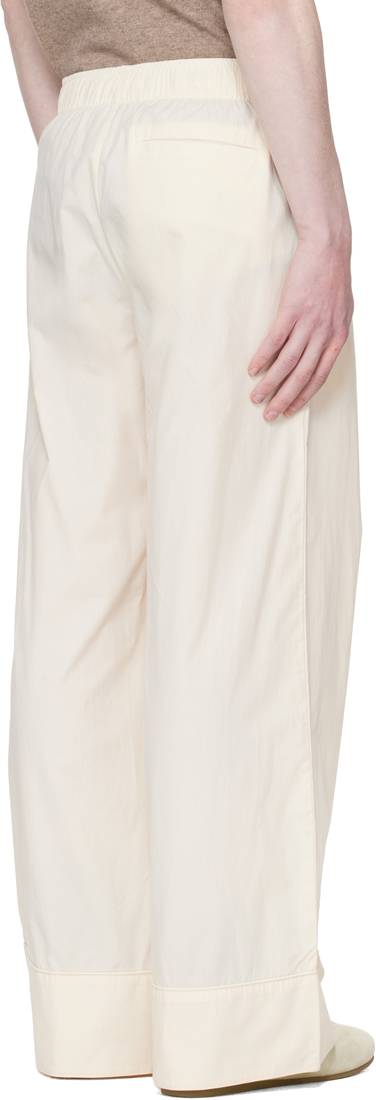 Entire Studios Off-White Pajama Lounge Pants