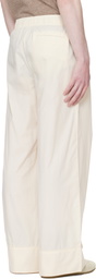 Entire Studios Off-White Pajama Lounge Pants