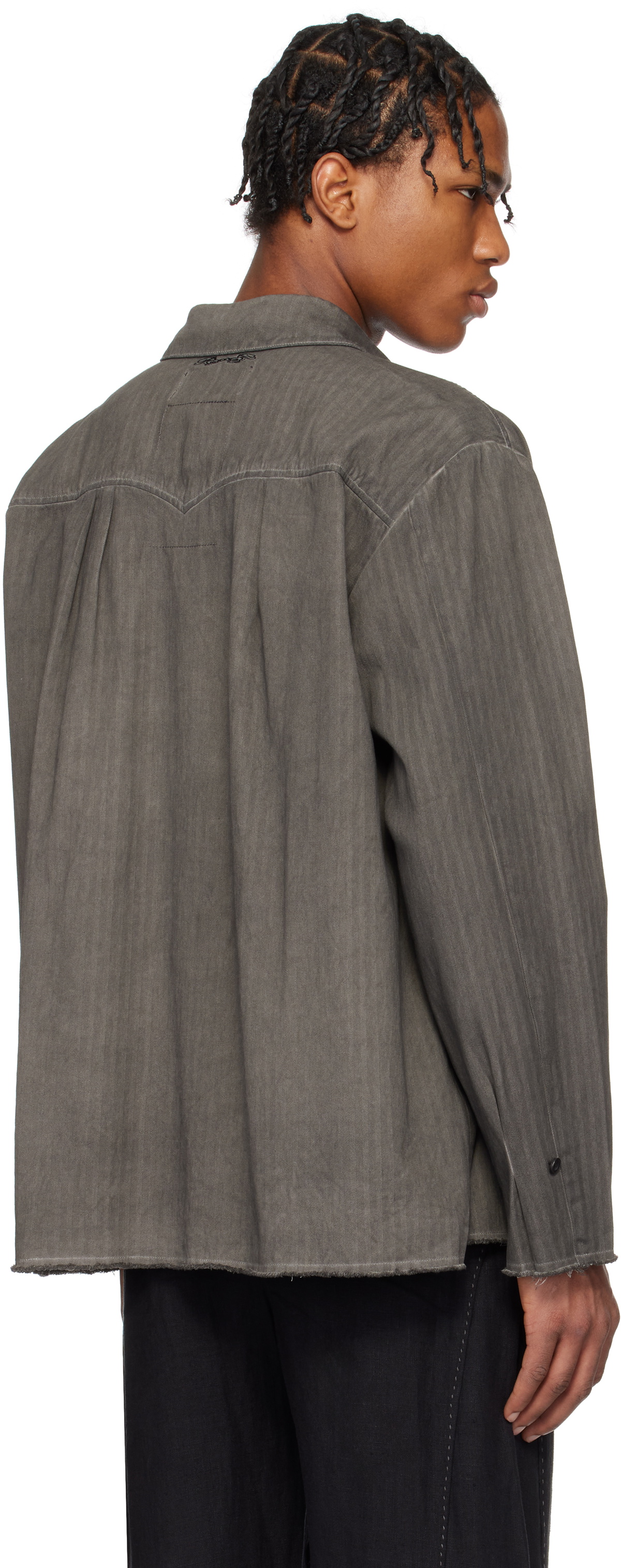 Professor.E Gray Dyed Shirt