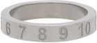 Maison Margiela Silver Slim Numbers Ring