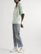 John Elliott - Convertible-Collar Printed Cotton Shirt - Green