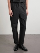 Jil Sander - Tapered Cotton Trousers - Black