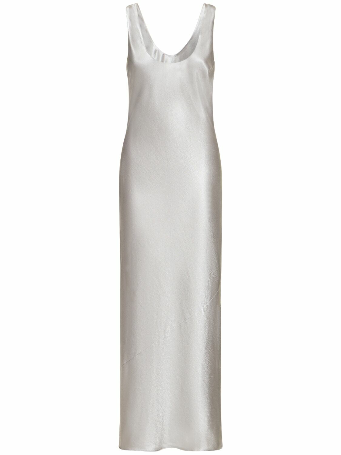 anine bing white silk dress Anine bing Ivory Chloe silk-satin maxi dress | Anine Bing | NET-A-PORTER