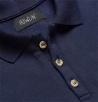 Howlin' - Astral Dreams Fleece-Back Cotton-Jersey Polo Shirt - Blue