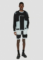 Stone Island - Spray Painted Track Shorts in Grey