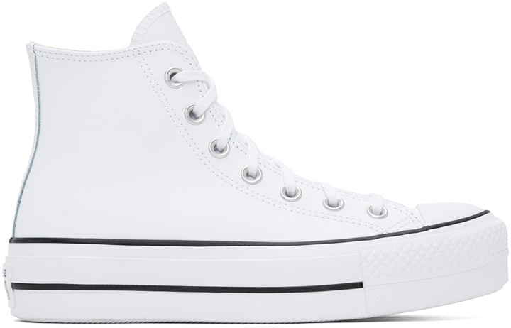 Photo: Converse White Chuck Taylor All Star Lift High Top Sneakers