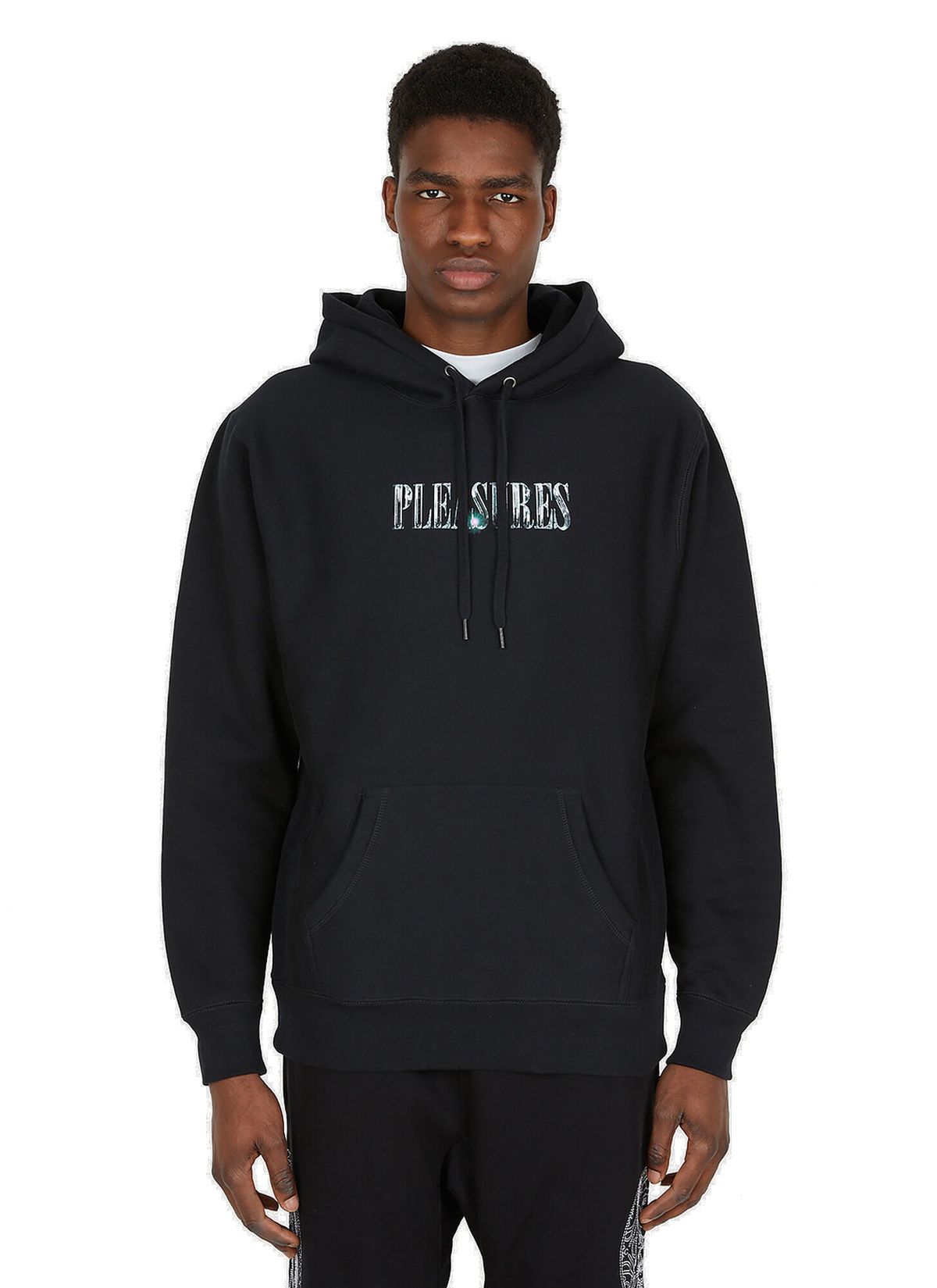 Pleasures core clearance logo hoodie