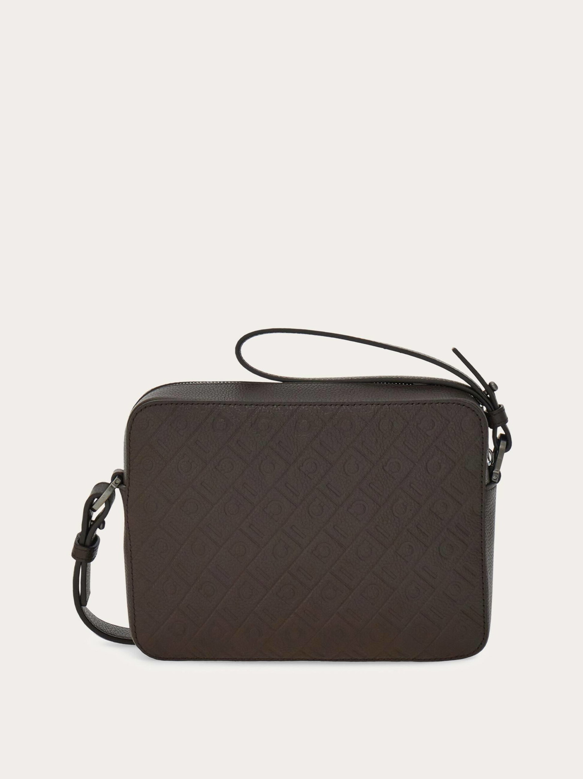 Ferragamo Mens Ferragamo Monogram shoulder bag in Brown
