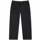 Pass~Port Men's Workers Club Denim Pant in Washed Black