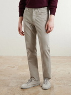 Brunello Cucinelli - Straight-Leg Cotton-Corduroy Trousers - Neutrals