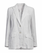120% Lino Womens Blazer Light in Grey