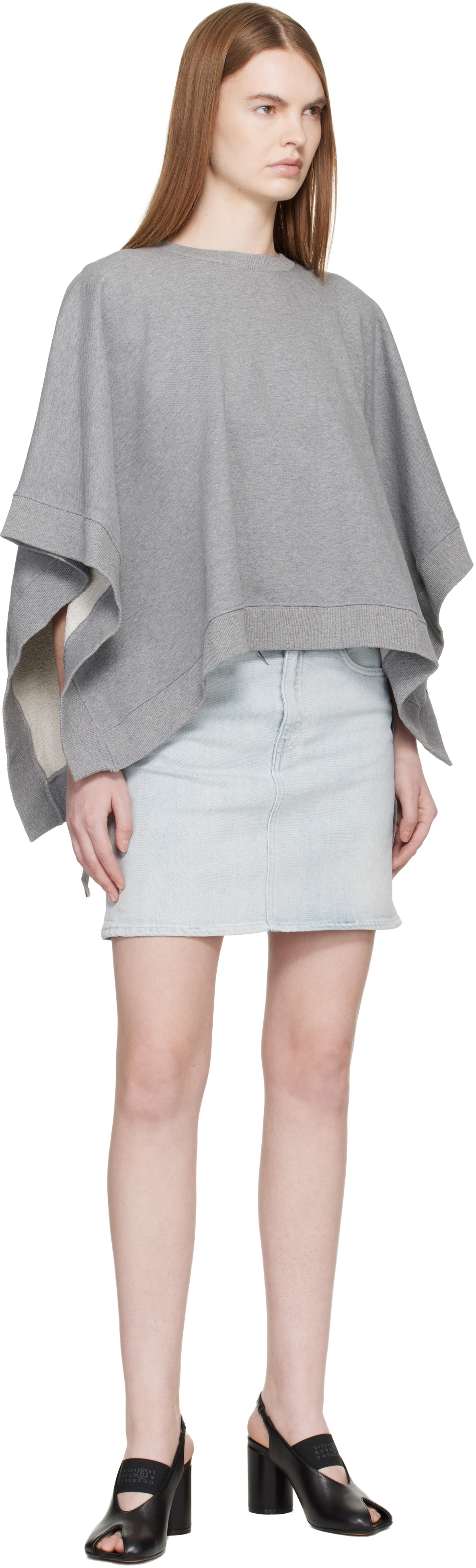 MM6 Maison Margiela Blue Denim Miniskirt