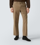 The Row Zach cotton and cashmere gabardine chinos