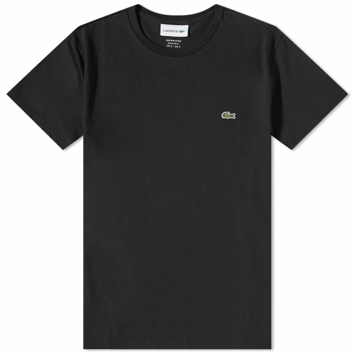 Photo: Lacoste Men's Classic Pima T-Shirt in Black