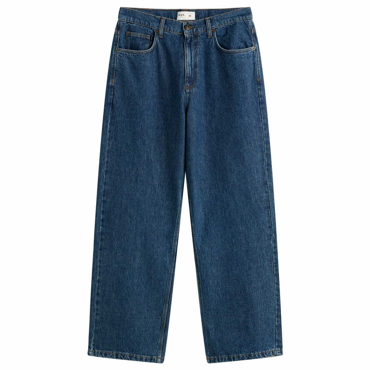 Wax London Men's Felix Loose Fit Jean in 90S Blue Wash