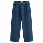 Wax London Men's Felix Loose Fit Jean in 90S Blue Wash