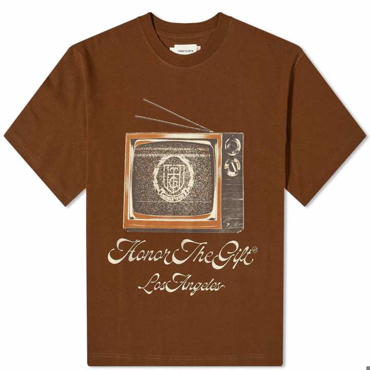 Photo: Honor the Gift Men's TV T-Shirt in Brown