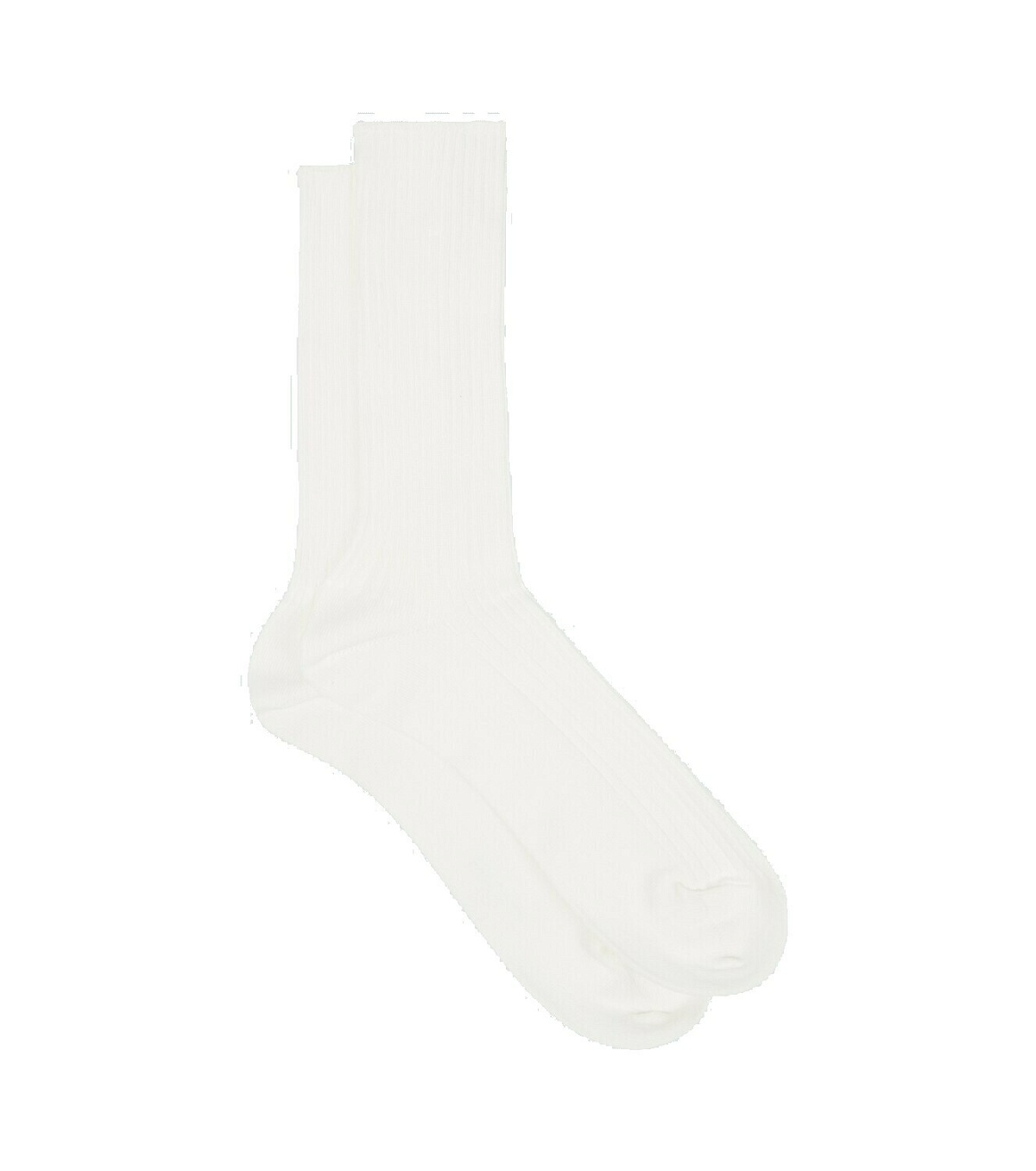 Auralee Cotton-blend ribbed-knit socks Auralee