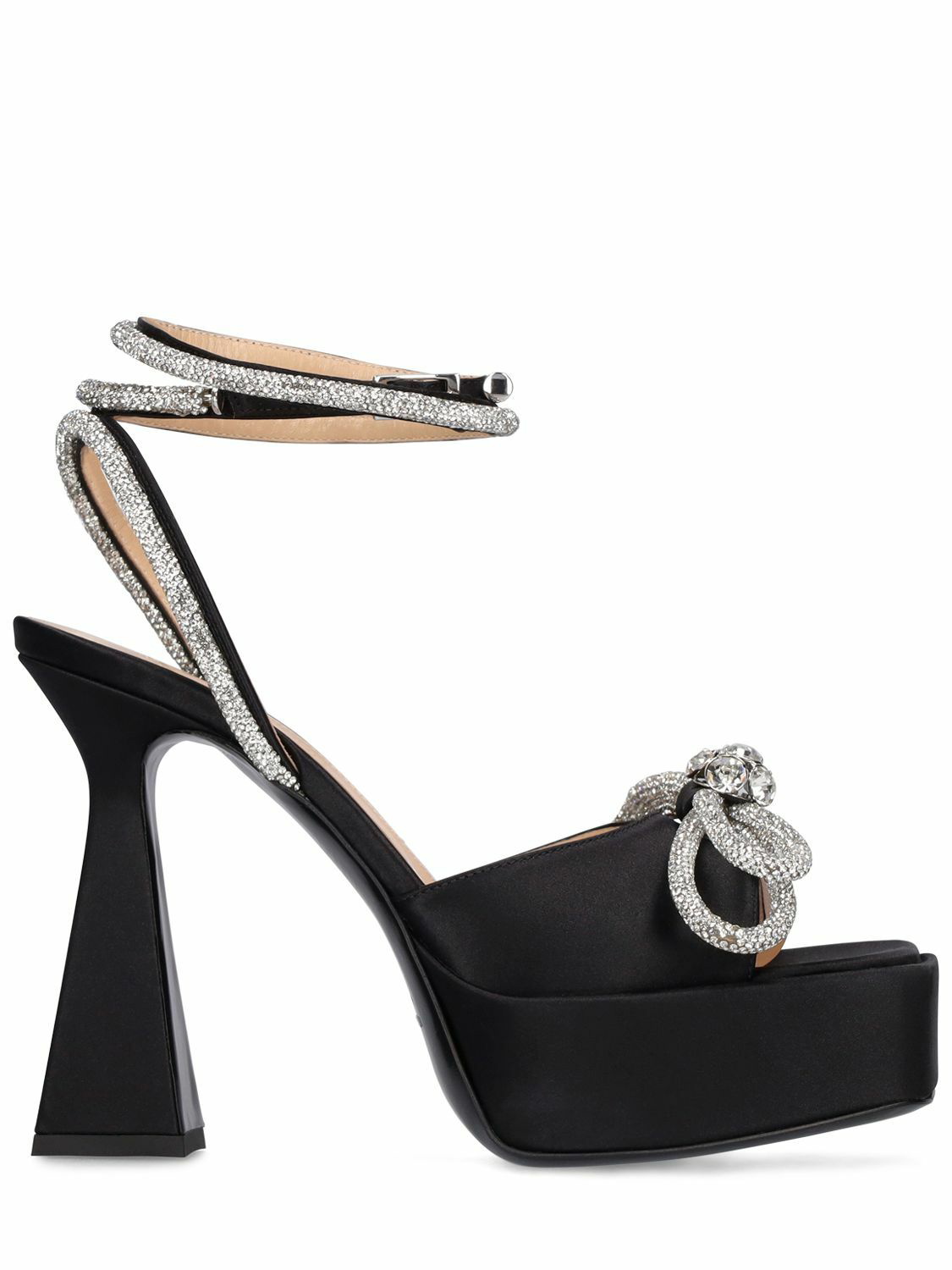 140mm Gaia Satin Sandals