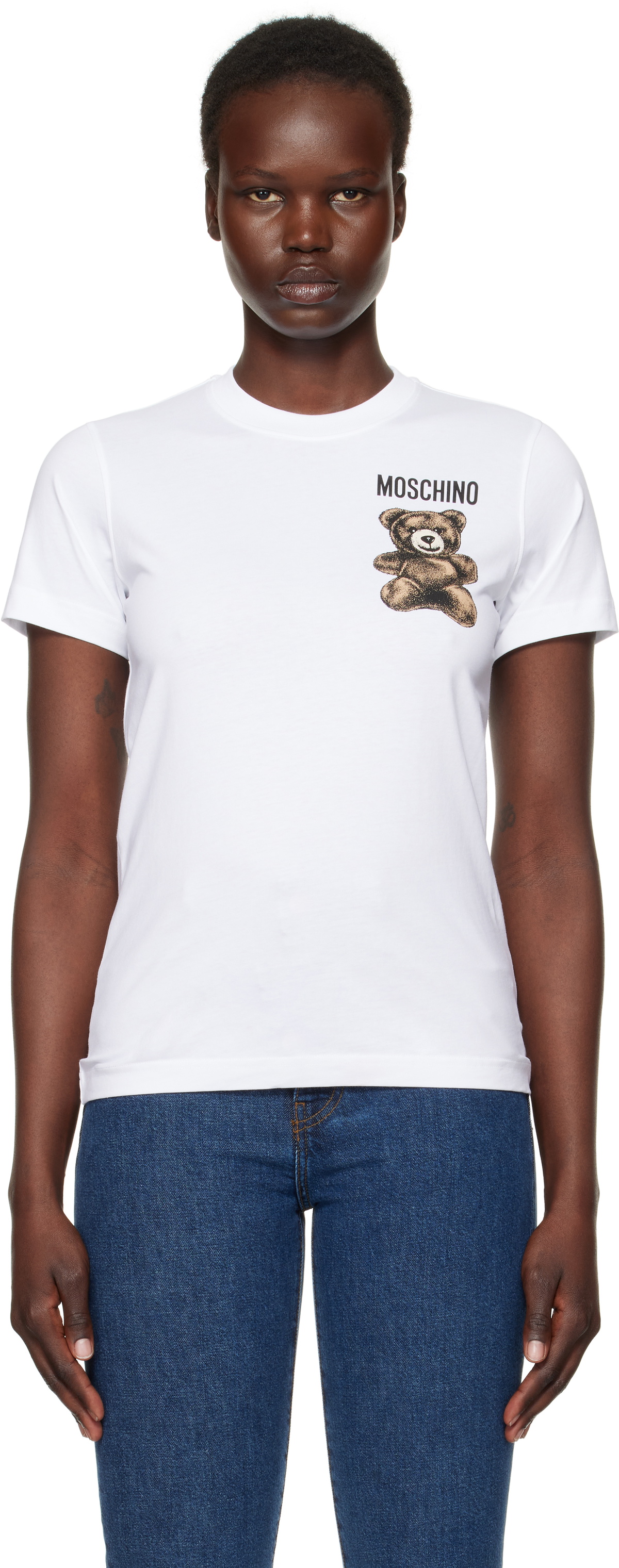 Moschino White Teddy Bear T-shirt