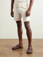 Onia - Air Straight-Leg Linen and Lyocell-Blend Drawstring Shorts - Neutrals