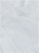 Dunhill - Striped Cotton and Linen-Blend Shirt - Blue