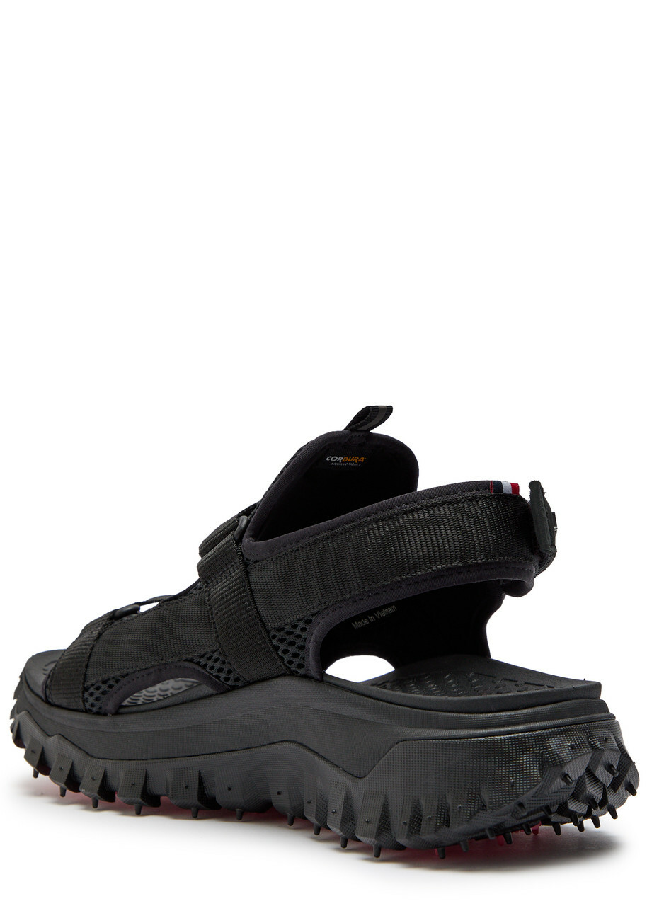 Moncler Trailgrip Mesh Sandals Black
