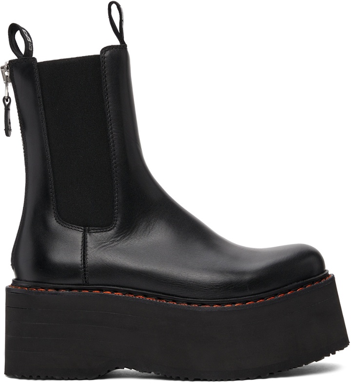 Photo: R13 Black Double Stack Chelsea Boots