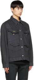 Objects IV Life Gray Paneled Denim Jacket