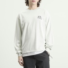 Karma8a Men's Layered Long Sleeve Woven Hem T-Shirt in White