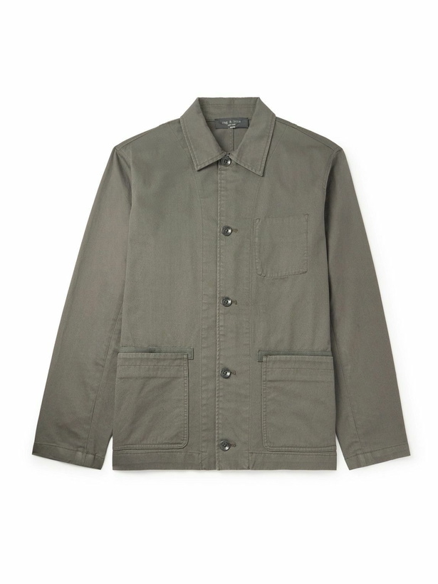 Photo: Rag & Bone - Evan Cotton-Twill Chore Jacket - Gray