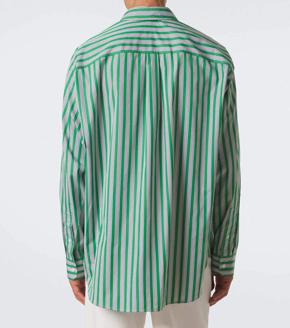 Loewe Double L striped cotton poplin shirt