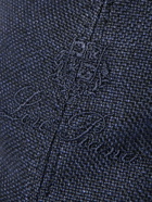 Loro Piana - Logo-Embroidered Linen Baseball Cap - Blue