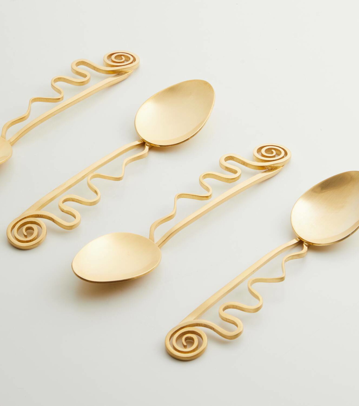 L'Objet Spirale set of 4 cocktail spoons