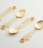 L'Objet Spirale set of 4 cocktail spoons