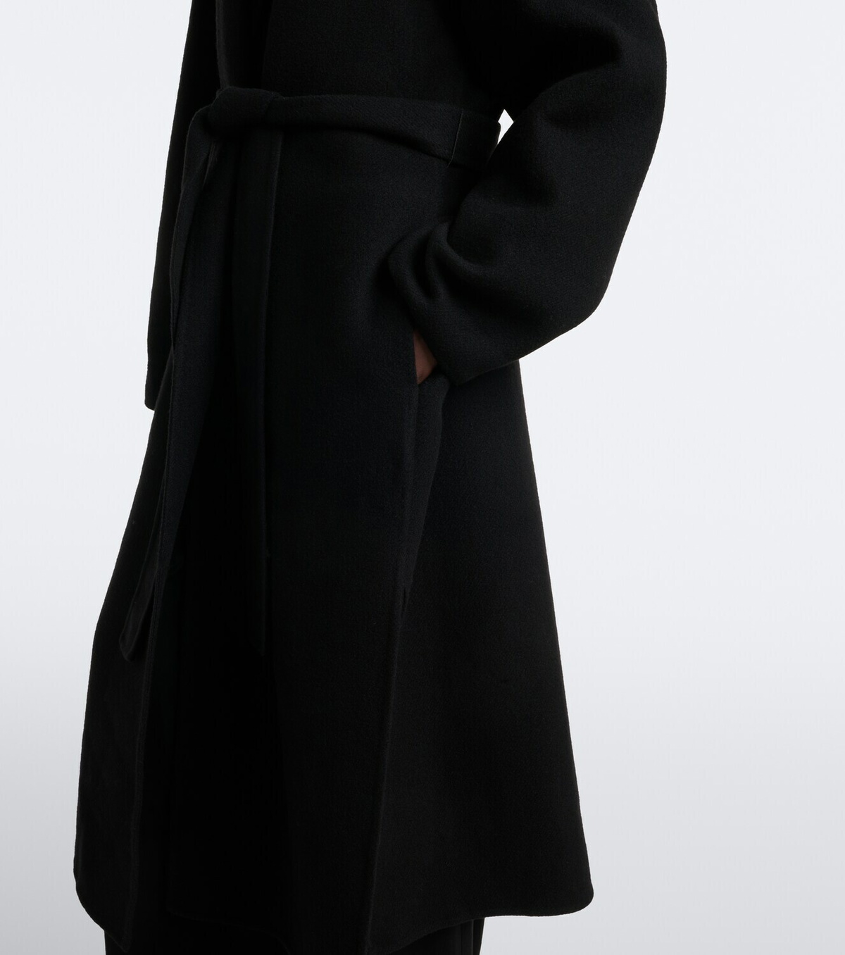 The Row Ciara wool and cashmere-blend wrap coat