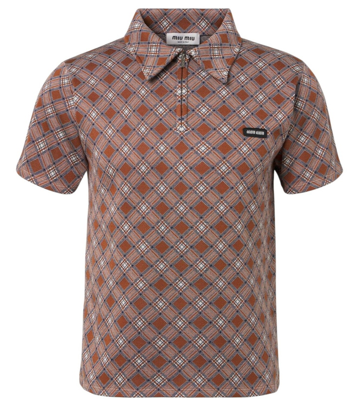 Photo: Miu Miu Silk polo shirt
