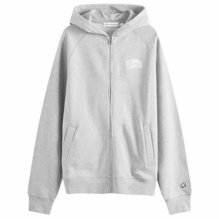 Photo: Billionaire Boys Club Men's Arch Logo Zip Hoody in Heather Grey