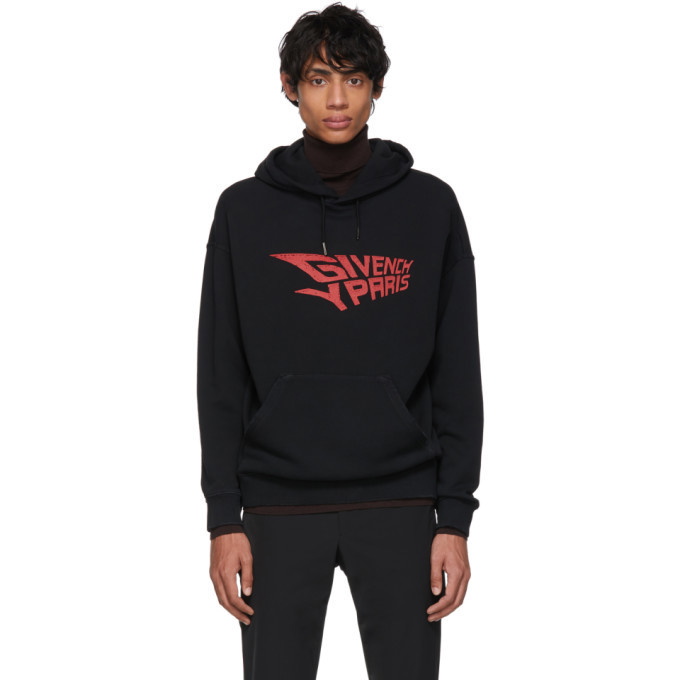 Photo: Givenchy Black Mad Trip Tour Regular-Fit Hoodie