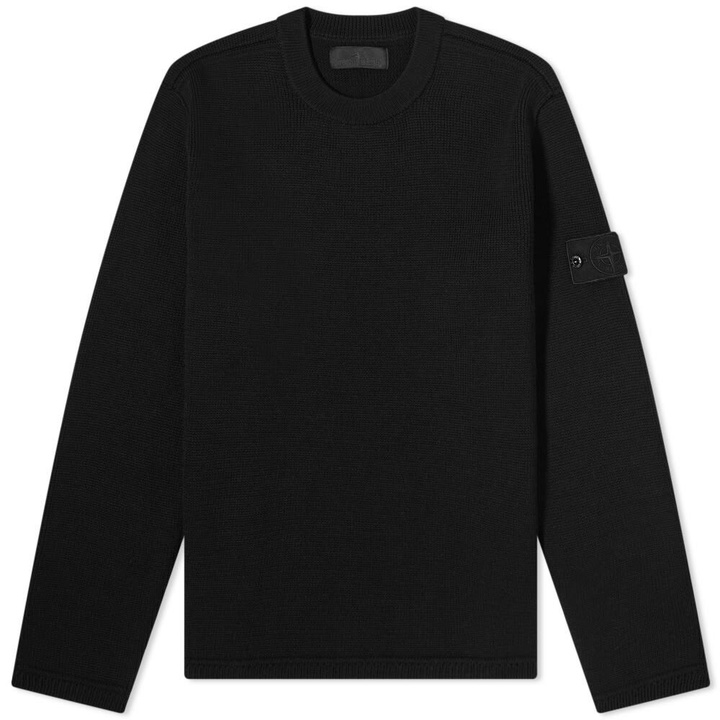 Photo: Stone Island Men's Ghost Crew Knit in Black