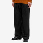 Wood Wood Men's Fraser Pleated Chinos in Black Stripes