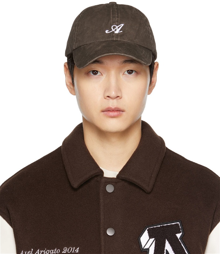 Photo: Axel Arigato Brown Washed Signature Cap