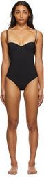 TOTEME Black One-Piece Bra Swimsuit