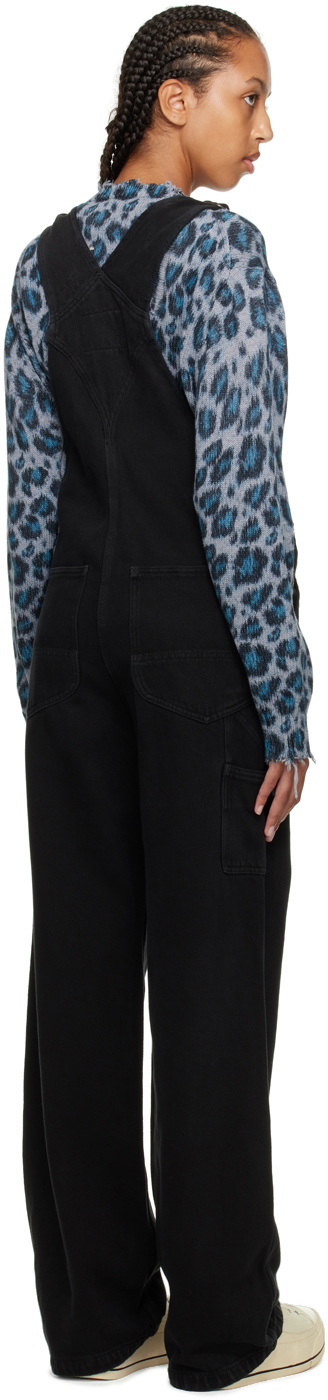 R13 Black Damon Overalls R13